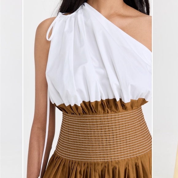 Tory Burch Colorblock One Shoulder Dress - Picture 3 of 8